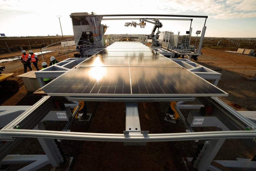 EDP tests construction of its first solar park with automation technology 